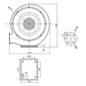 Вытяжной вентилятор 1100Вт 220В