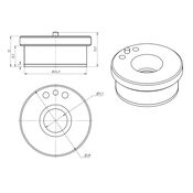 P0571-1051-00001 Керамический держатель сопла KT B2 (D28 M11)